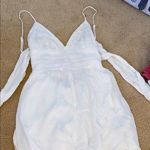 Romper with a tie back